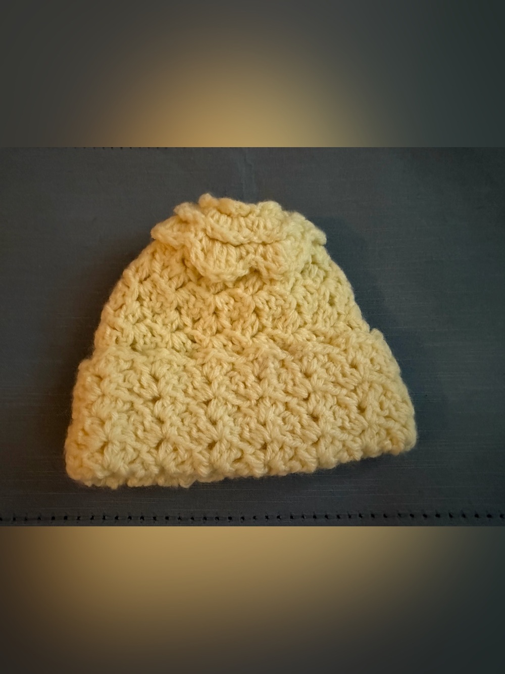 Handmade Yellow Crochet Baby Beanie Hat - Baby Accessories